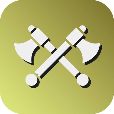 Kişisel ve ticari kullanım için Axe Vektörü Glyph Gradyan Arkaplan Simgesi