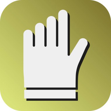 Kişisel ve ticari kullanım için Eldiven Vektörü Glyph Gradyan Arkaplan Simgesi