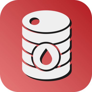 Kişisel ve ticari kullanım için Yağ Varili Vektör Gradyan Arkaplan Simgesi