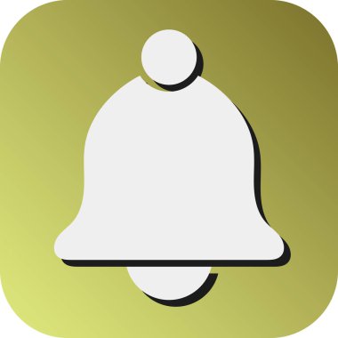 Kişisel ve ticari kullanım için Çan Vektörü Glyph Gradyan Arkaplan Simgesi