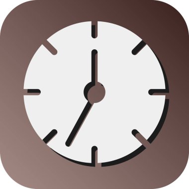 Kişisel ve ticari kullanım için Saat Vektörü Glyph Gradyan Arkaplan Simgesi