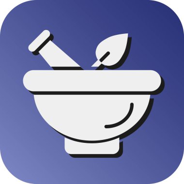 Kişisel ve Ticari Kullanım İçin Havan Vektörü Glyph Gradyan Arkaplan Simgesi