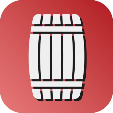 Fıçı Vektörü Glyph Gradyan Kişisel ve Ticari Kullanım Simgesi