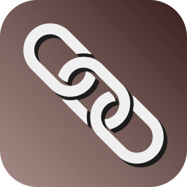 Kişisel ve Ticari Kullanım için Zincir Vektörü Glyph Gradyan Arkaplan Simgesi