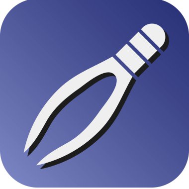 Kişisel ve Ticari Kullanım İçin Cımbız Vektörü Glyph Gradyan Arkaplan Simgesi