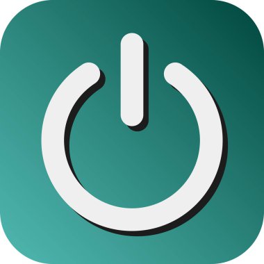 Kişisel ve Ticari Kullanım İçin Güç Vektörü Glyph Gradyan Arkaplan Simgesi