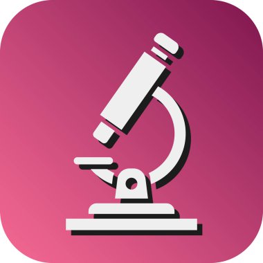 Kişisel ve Ticari Kullanım İçin Mikroskop Vektörü Gradyan Arkaplan Simgesi