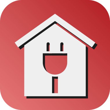 Kişisel ve ticari kullanım için Akıllı Ev Vektörü Glyph Gradyan Arkaplan Simgesi