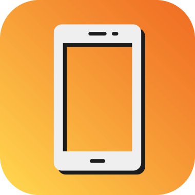 Kişisel ve ticari kullanım için Akıllı Telefon Vektörü Glyph Gradyan Arkaplan Simgesi