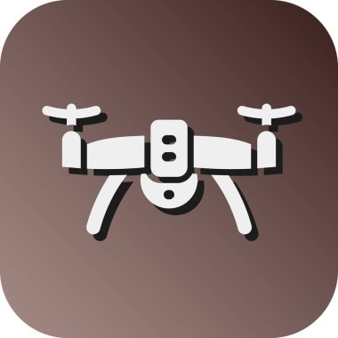Kişisel ve ticari kullanım için Drone Vektörü Glyph Gradyan Arkaplan Simgesi