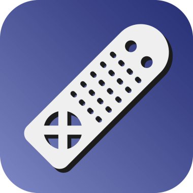 Kişisel ve Ticari Kullanım İçin Uzaktan Denetim Vektörü Glyph Gradyan Arkaplan Simgesi