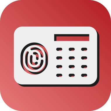 Kişisel ve Ticari Kullanım İçin Güvenlik Paneli Vektör Gradyan Arkaplan Simgesi