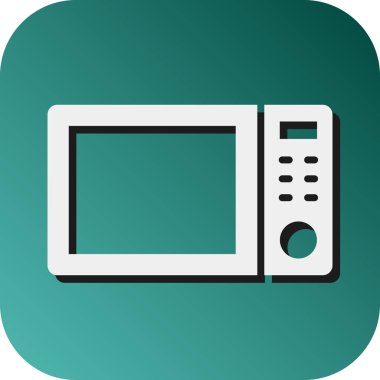 Kişisel ve Ticari Kullanım İçin Mikrodalga Vektör Gradyan Arkaplan Simgesi