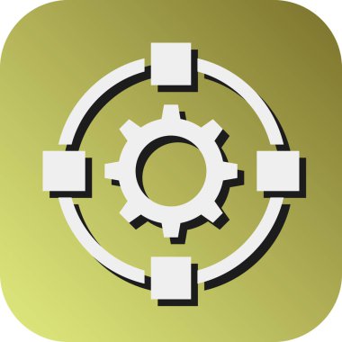 Kişisel ve Ticari Kullanım İçin Adaptasyon Vektörü Glyph Gradyan Arkaplan Simgesi