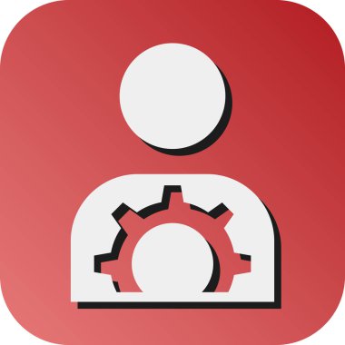 Kişisel ve ticari kullanım için Yönetim Vektörü Glyph Gradyan Arkaplan Simgesi