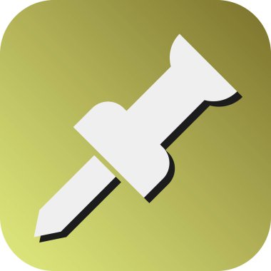 Kişisel ve ticari kullanım için iğnelenmiş Vektör Kabartma Gradyan Arkaplan Simgesi