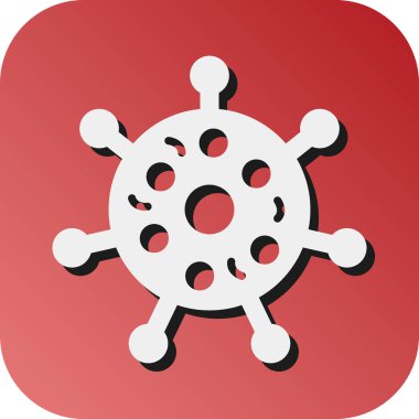 Kişisel ve ticari kullanım için Bakteri Vektörü Gradyan Arkaplan Simgesi