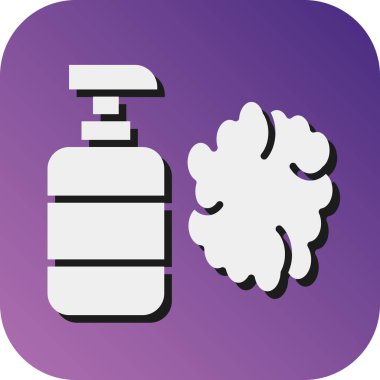 Kişisel ve ticari kullanım için Köpük Vektörü Glyph Gradyan Arkaplan Simgesi