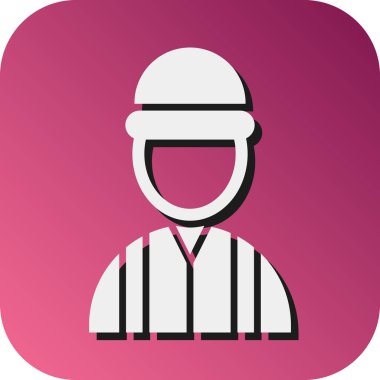 Kişisel ve ticari kullanım için Mühendis Vektörü Glyph Gradyan Arkaplan Simgesi