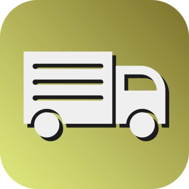 Kişisel ve ticari kullanım için Kamyon Vektörü Glyph Gradyan Arkaplan Simgesi