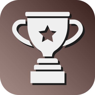 Kişisel ve Ticari Kullanım İçin Ödül Vektörü Glyph Gradyan Arkaplan Simgesi