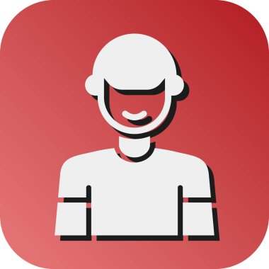 Kişisel ve Ticari Kullanım İçin Koç Vektör Glyph Gradyan Arkaplan Simgesi