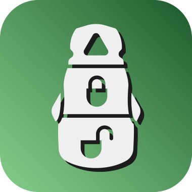 Kişisel ve ticari kullanım için Otomobil Anahtar Vektörü Glyph Gradyan Arkaplan Simgesi