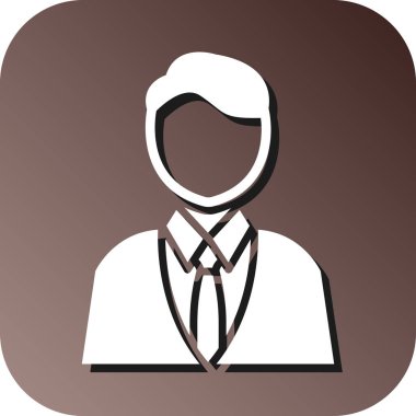 Kişisel ve ticari kullanım için Avatar Vektör Kabartma Gradyan Arkaplan Simgesi