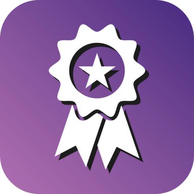 Kişisel ve Ticari Kullanım İçin Başarı Vektörü Glyph Gradyan Arkaplan Simgesi