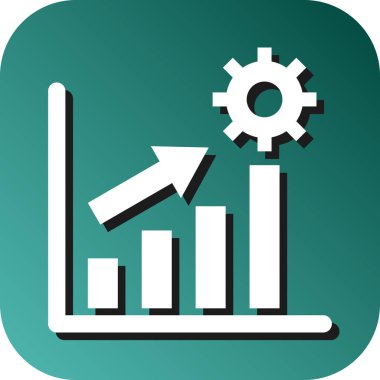 Kişisel ve Ticari Kullanım İçin Geliştirme Vektörü Glyph Gradyan Arkaplan Simgesi