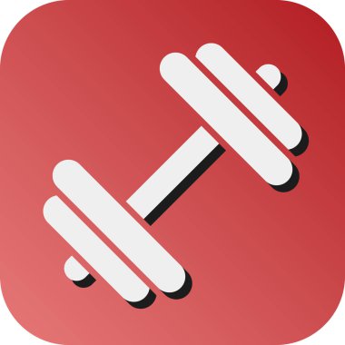 Kişisel ve ticari kullanım için Dumbbell Vektör Gradyan Arkaplan Simgesi