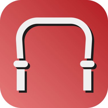 Kişisel ve Ticari Kullanım için Atlama İpi Vektörü Glyph Gradyan Arkaplan Simgesi