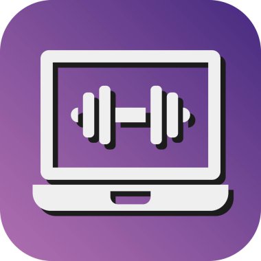 Kişisel ve Ticari Kullanım İçin Çevrimiçi Çalıştırma Vektörü Glyph Gradyan Arkaplan Simgesi