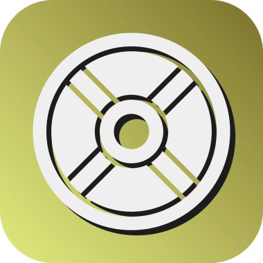 Kişisel ve ticari kullanım için Ağırlık Plakaları Vektör Gradyan Arkaplan Simgesi