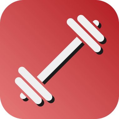 Kişisel ve ticari kullanım için Halter Vektörü Glyph Gradyan Arkaplan Simgesi