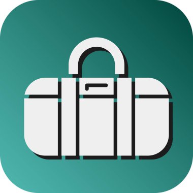 Kişisel ve ticari kullanım için Çanta Vektörü Glyph Gradyan Arkaplan Simgesi