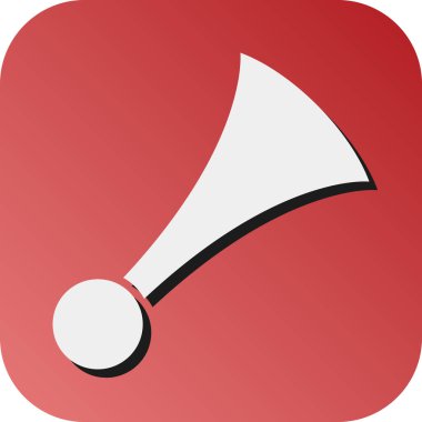 Kişisel ve ticari kullanım için Horn Vektörü Glyph Gradyan Arkaplan Simgesi