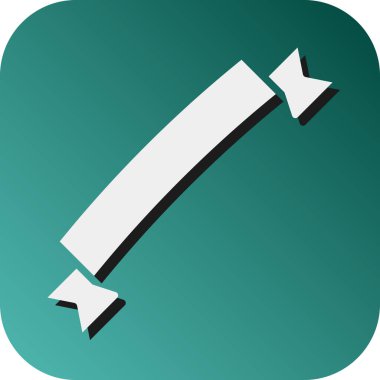 Kişisel ve Ticari Kullanım İçin Sancak Vektörü Glyph Gradyan Arkaplan Simgesi