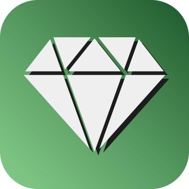 Kişisel ve ticari kullanım için Diamond Vector Glyph Gradyan Arkaplan Simgesi