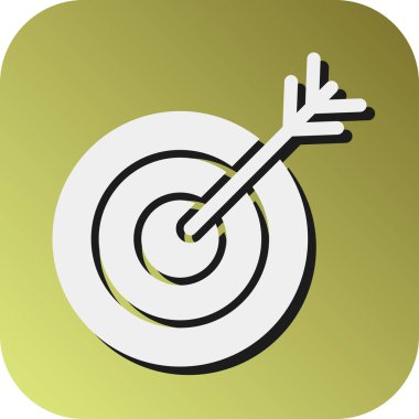 Kişisel ve Ticari Kullanım İçin Hedef Vektör Gradyan Arkaplan Simgesi