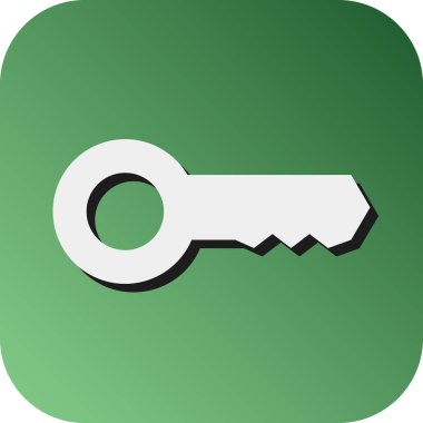 Kişisel ve Ticari Kullanım İçin Anahtar Vektör Glyph Gradyan Arkaplan Simgesi