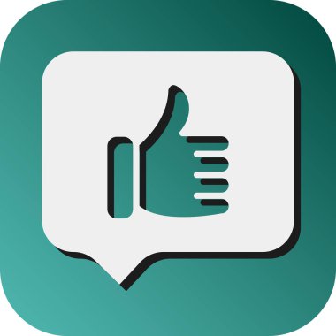 Kişisel ve Ticari Kullanım için Geri besleme Vektörü Glyph Gradyan Arkaplan Simgesi