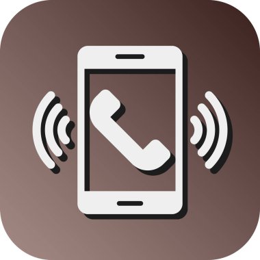Kişisel ve ticari kullanım için Telefon Vektörü Glyph Gradyan Arkaplan Simgesi