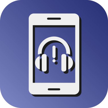 Kişisel ve Ticari Kullanım İçin Sorun Destek Vektörü Glyph Gradyan Arkaplan Simgesi