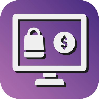 Kişisel ve Ticari Kullanım için Vektör Glyph Gradyan Arkaplan Simgesi Satın Alma