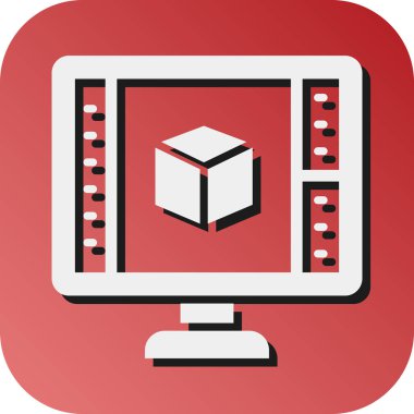 Kişisel ve Ticari Kullanım İçin Ürün Tasarım Vektörü Glyph Gradyan Arkaplan Simgesi