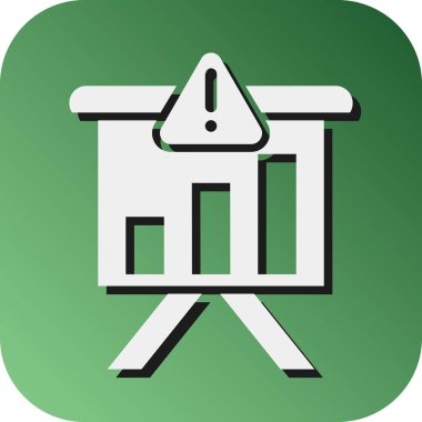 Kişisel ve Ticari Kullanım İçin Risk Yatırım Vektörü Glyph Gradyan Arkaplan Simgesi