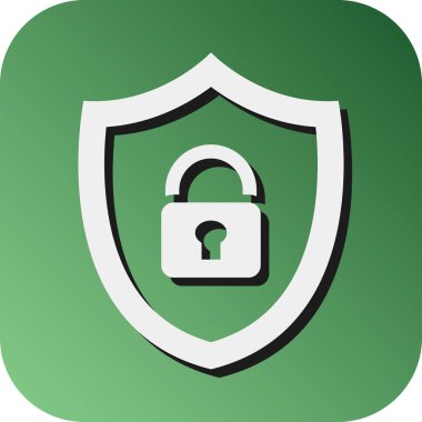 Kişisel ve ticari kullanım için Koruma Vektörü Glyph Gradyan Arkaplan Simgesi