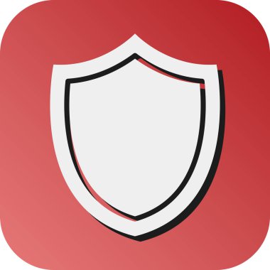 Kişisel ve ticari kullanım için Kalkan Vektörü Glyph Gradyan Arkaplan Simgesi