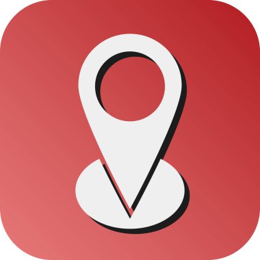 Kişisel ve ticari kullanım için Harita Vektörü Glyph Gradyan Arkaplan Simgesi